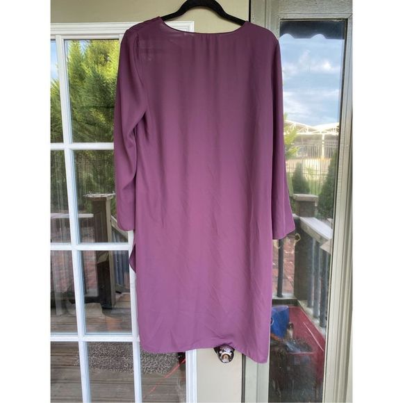 Amanda Uprichard Plum Purple Tunic Long-Sleeve Blouse Top, Size Medium, MP $159 - Picture 6 of 6
